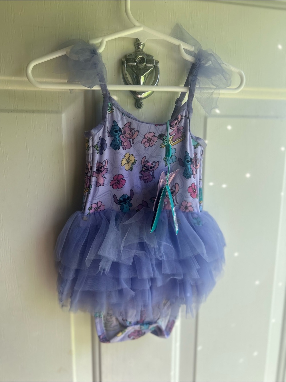 Posh Peanut Disney Lilo & Stitch & Floral Tulle Tutu Dress